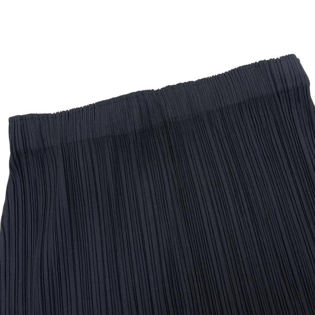 極美品▲PLEATS PLEASE プリーツプリーズ イッセイミヤケ PP13-JG539 プリーツ加工 ロング スカート チャコールグレー 3 日本製 正規品_2