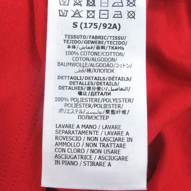 未使用品□GUCCI グッチ 100周年記念 22SS 655459 コットン100％ ロゴプリント カットソー 半袖Ｔシャツ レッド S イタリア製 正規品_5