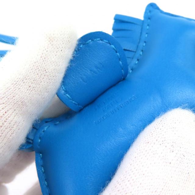 未使用品△HERMES エルメス ロデオチャームPM アニョーミロ ソーブルー