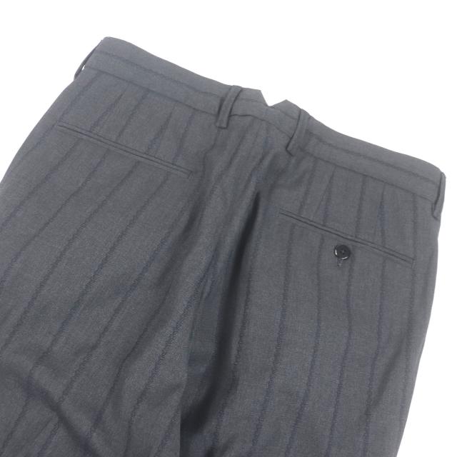 極美品□LOUIS VUITTON ルイヴィトン 25SS HSFJ8E PONT NEUF FIT LVロゴ ピークドラペル シングルスーツ グレー 46 イタリア製 正規品