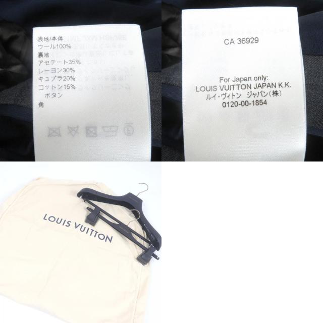 極美品□LOUIS VUITTON ルイヴィトン 25SS HSFJ8E PONT NEUF FIT LVロゴ ピークドラペル シングルスーツ グレー 46 イタリア製 正規品