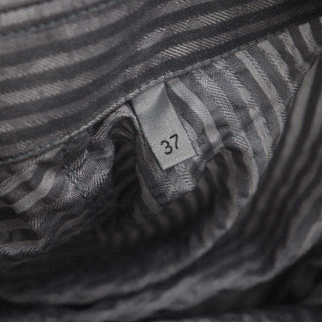 極美品▼DIOR ディオール オム 193C545G5566 シルク100% ロゴ刺繍 ストライプ柄 シアサッカー ショートスリーブ 半袖シャツ 37 正規品_6
