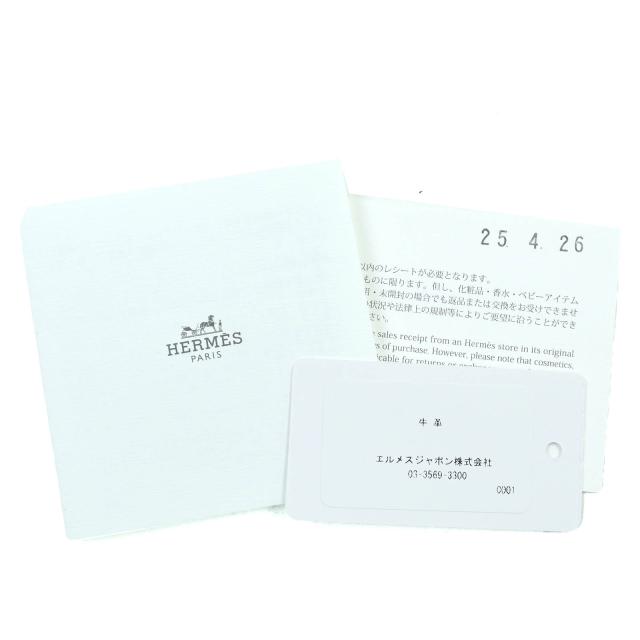 未使用品△HERMES エルメス クラウディア シュシュ レザー クルー・ド