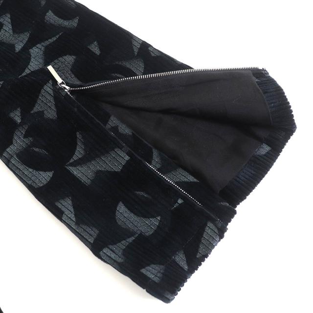 美品△CHANEL シャネル 24AW P77394 ココネージュ ココボタン 裾フレアジップ ジャンプスーツ オーバーオール サロペット 黒 34 正規品_4