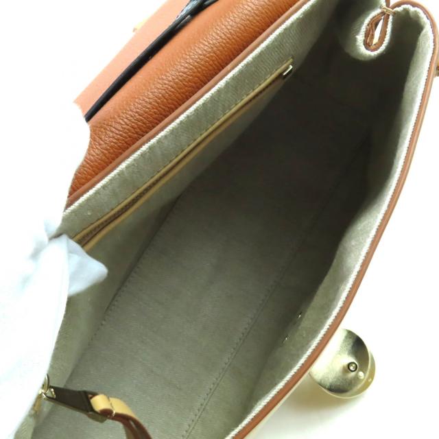 極美品☆Chloe クロエ PENELOPE ペネロペ ロゴ金具付 2WAY カーフ