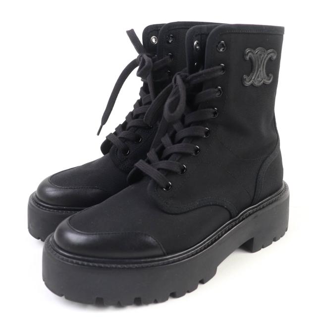 セリーヌ レースアップブーツ 美品】CELINE セリーヌ レースアップ