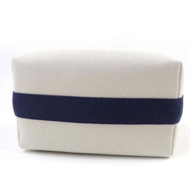 未使用品☆HERMES エルメス ブリッド・ア・ブラック カブリオル GM コットン100％ シルバー金具 セリエボタン ハンドバッグ グリペール 未使用品☆HERMES エルメス ブリッド・ア・ブラック カブリオル GM