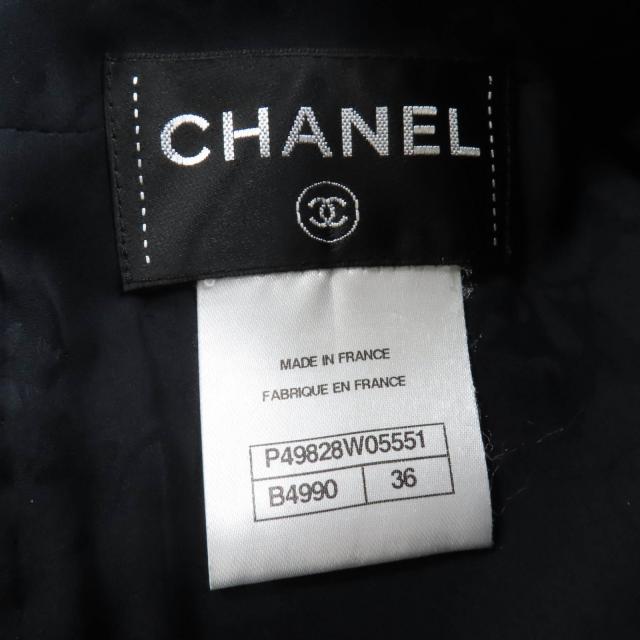 極美品☆CHANEL シャネル 14B P49828W05551 ライオンココボタン 半袖 ツイード ワンピース マルチカラー 36 仏製 正規品 レディース_7
