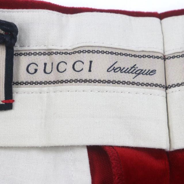 未使用品▽GUCCI グッチ 675281 boutique レザー使い 裾ベルトデザイン