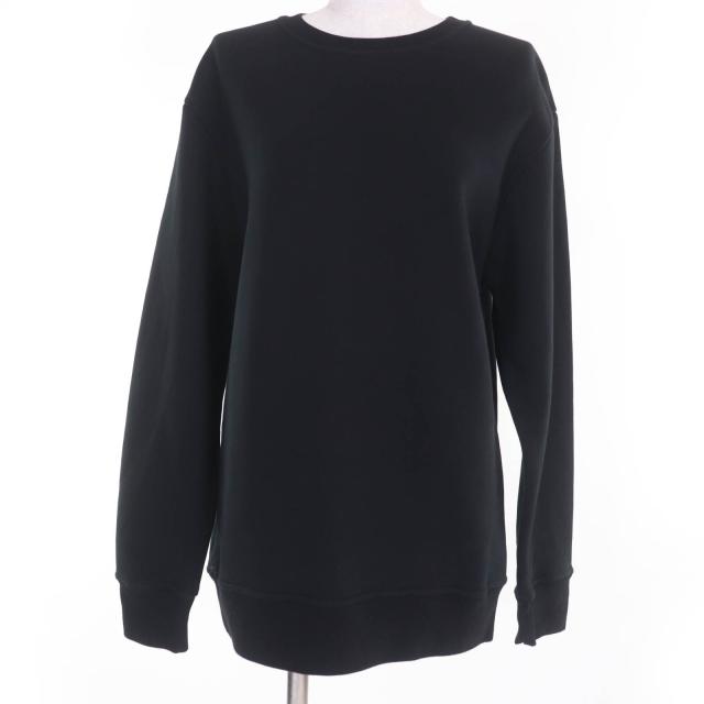 極美品☆PATOU  パトゥ 21PA1-JE018-95 コットン100％ バックロゴ 長袖 スウェット ブラック M 正規品 レディース