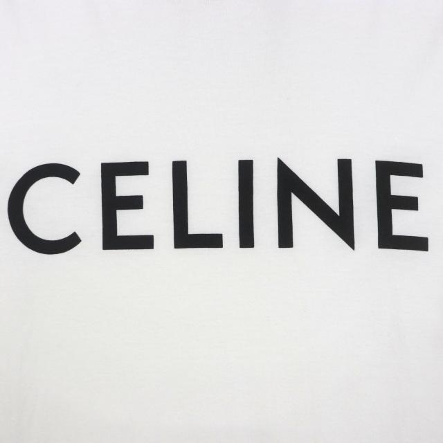 極美品▼CELINE セリーヌ 2X681671Q コットン100% エディ期 ロゴプリント クルーネック ショートスリーブ 半袖Ｔシャツ S 正規品 メンズ_3