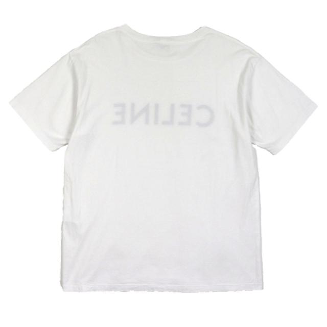 極美品▼CELINE セリーヌ 2X681671Q コットン100% エディ期 ロゴプリント クルーネック ショートスリーブ 半袖Ｔシャツ S 正規品 メンズ_2