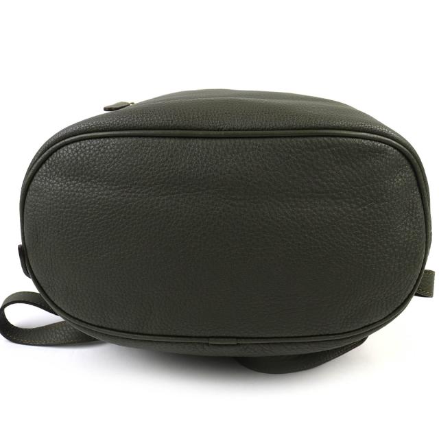 美品△Felisi フェリージ 16/35-LD ロゴバックル 2WAY レザー トートバッグ リュック・デイパック ダークグリーン 伊製 定価132000円