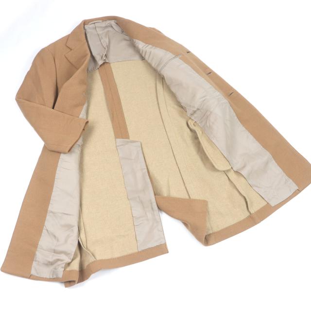 良品□Sartoria Ring サルトリア リング カシミヤ100％ ロングコート チェスターコート キャメル 48 日本製 正規品_2