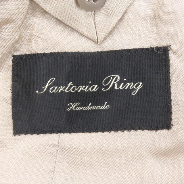良品□Sartoria Ring サルトリア リング カシミヤ100％ ロングコート チェスターコート キャメル 48 日本製 正規品_5