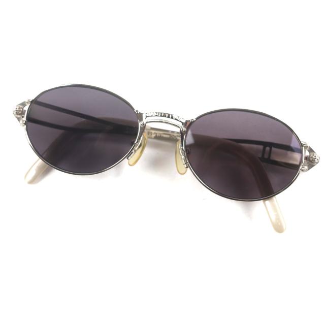 極美品▼JEAN-PAUL GAULTIER ジャンポールゴルチエ ヴィンテージ 56-6101 希少 90s メガネ アイウェア サングラス シルバー ホワイト