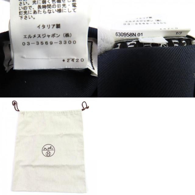 極美品◇HERMES エルメス サントレーノ カシミヤ100％ セリエボタン付き レザー使い ベレー帽 ワインレッド 58 保存袋付き 伊製 正規品_9