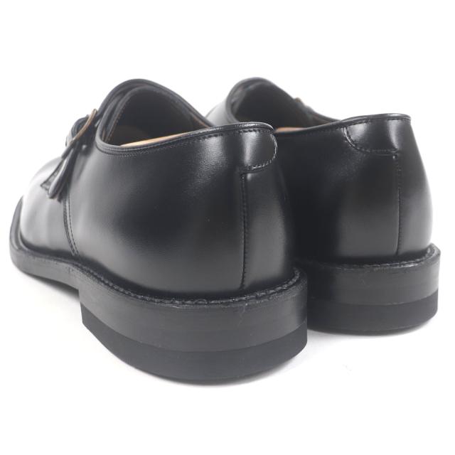 未使用品□REGAL リーガル レザー シングルモンクストラップ ビジネスシューズ ドレスシューズ ブラック 25.5cm 日本製 メンズ オススメ