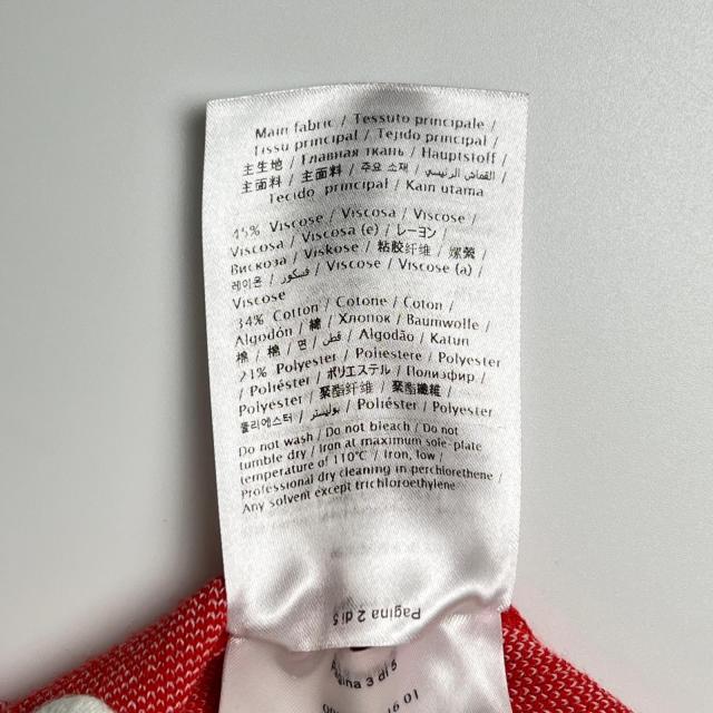 極美品▲RED VALENTINO レッドヴァレンティノ フローラル クルーネック 長袖 ニット セーター レッド S 正規品 レディース_6