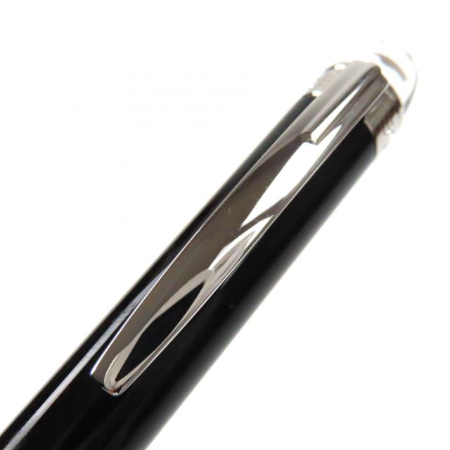 美品▼MONTBLANC モンブラン スターウォーカー レジン ホワイトスター ツイスト式 ボールペン ブラック シルバー ケース付き 筆記確認済_5