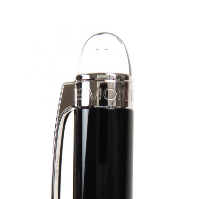 美品▼MONTBLANC モンブラン スターウォーカー レジン ホワイトスター ツイスト式 ボールペン ブラック シルバー ケース付き 筆記確認済_6