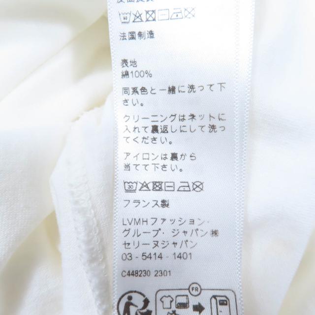 美品☆CELINE セリーヌ 2X872671Q コットン エディ期 CELINE PARIS トリオンフロゴプリント クルーネック 半袖Ｔシャツ XS 正規品