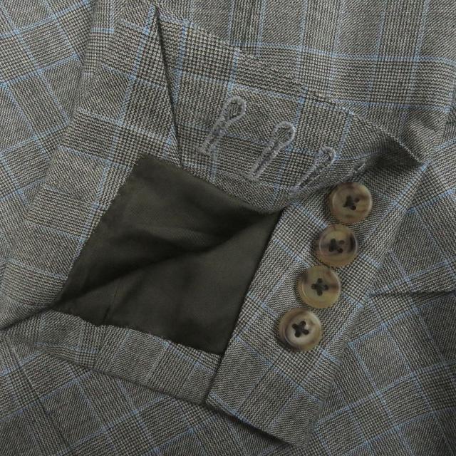 極美品□PAUL SMITH COLLECTION ポールスミスコレクション ウール100% チェック柄 シングルスーツ ブラウン系 M 日本製 正規品 メンズ 極美品□PAUL SMITH COLLECTION ポールスミスコレクション ウール100