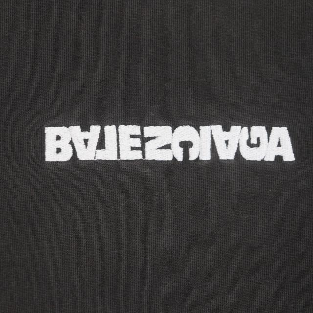 美品▼BALENCIAGA バレンシアガ 675016 UNIFIT ターニングロゴ オーバーサイズ ダメージ加工 ショートスリーブ 半袖Ｔシャツ 5 正規品_3