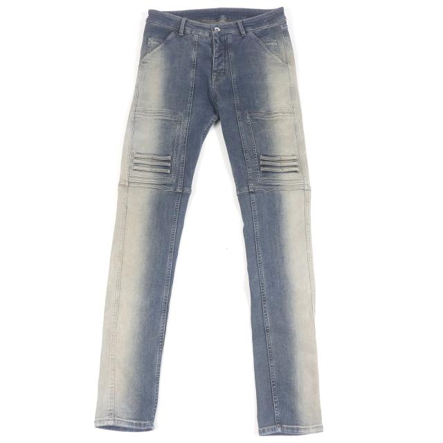 【ドンドン見直し】美品□Rick Owens リックオウエンス EASY NAGAKIN JOGGERS ダークシャドウ ボタンフライ スキニーデニム  S 正規品