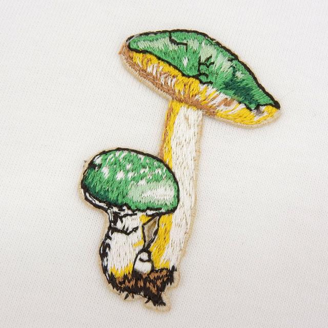 未使用品▲JIL SANDER+ ジルサンダープラス J40GC0127 コットン100％ マッシュルーム刺? 半袖Ｔシャツ ホワイト カットソー S 正規品_3