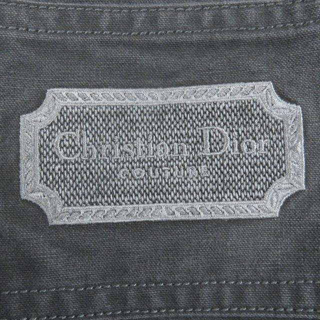 未使用品□DIOR ディオール オム 383D587AY520 クチュール ロゴワッペン ウォッシュ加工 長袖 デニムシャツ グレー 39 日本製 正規品_3
