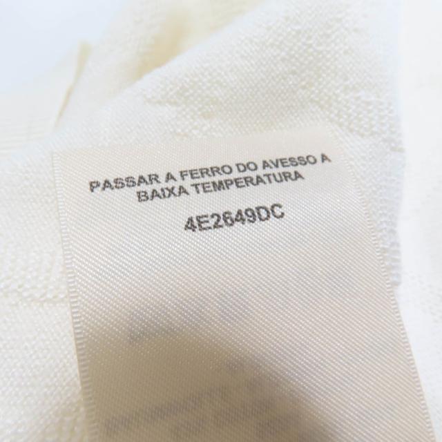 極美品☆HERMES エルメス 24SS 4E2649DC ナウサ シルク コットン シェーヌダンクル 半袖ニット アイボリー 34 伊製 正規品 レディース_6