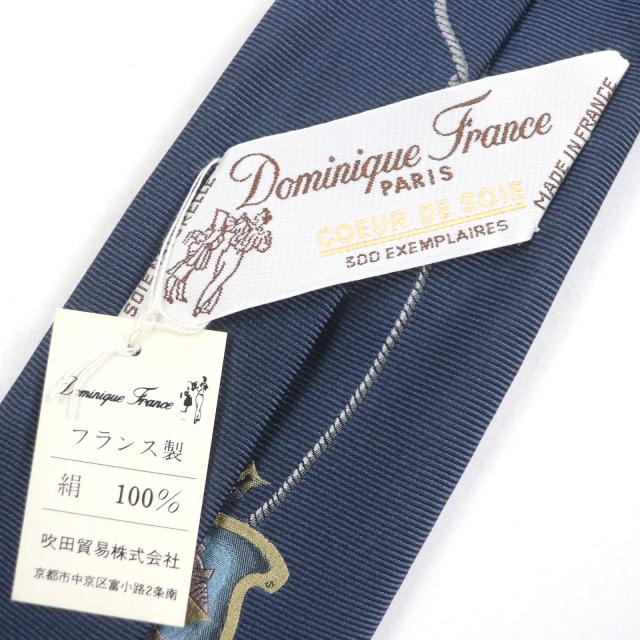未使用品▼Dominique France ドミニクフランス 6418 Ecusson シルク100% 300本限定 COEUR DE SOIE クールドゥソワ 楯の紋章 ネクタイ_6