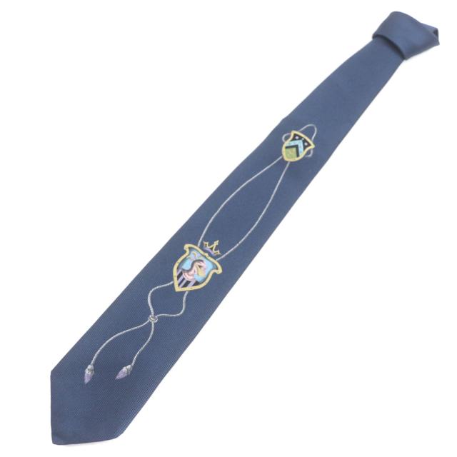 未使用品▼Dominique France ドミニクフランス 6418 Ecusson シルク100% 300本限定 COEUR DE SOIE クールドゥソワ 楯の紋章 ネクタイ_3