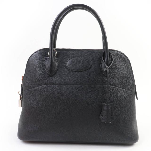 未使用品☆HERMES エルメス ボリード31 トリヨンクレマンス シルバー金具 ハンドバッグ ブラック Y刻印 箱・保存袋付 仏製 レディース