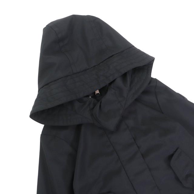極美品★MONCLER モンクレール ATHELAS アセラス ロゴワッペン・フード付 袖フリル バックプリーツ コート 黒 8anni130cm 正規品 キッズ_1