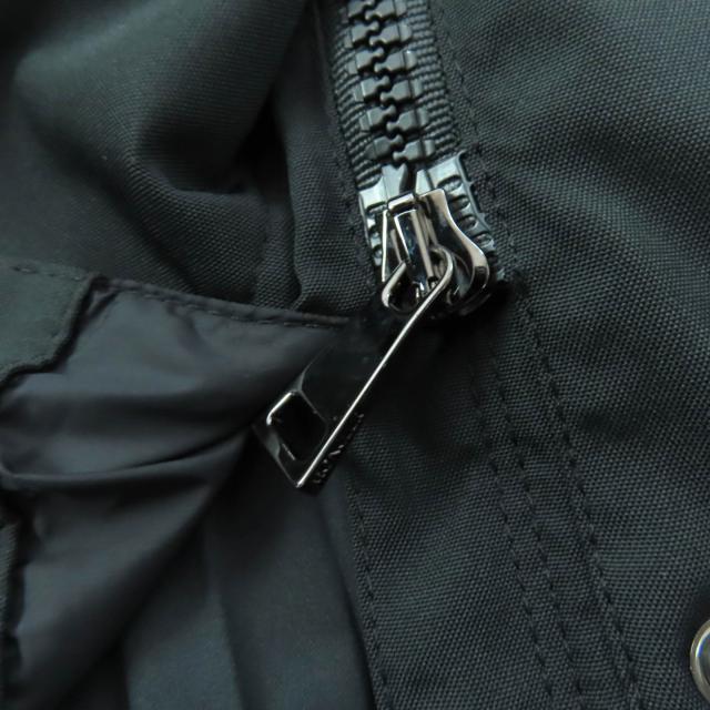 極美品★MONCLER モンクレール ATHELAS アセラス ロゴワッペン・フード付 袖フリル バックプリーツ コート 黒 8anni130cm 正規品 キッズ_5