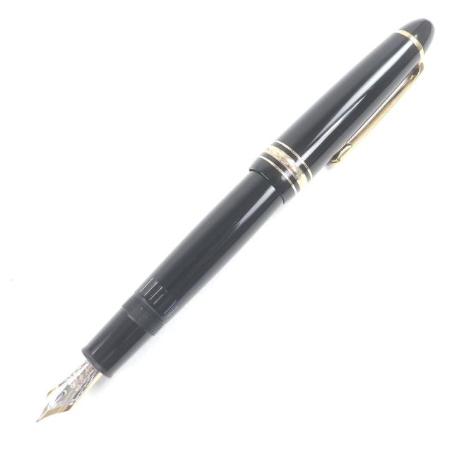 美品□MONTBLANC モンブラン マイスターシュテュック Pix ル・グラン ペン先14K Fニブ キャップ式 万年筆 ブラック ゴールド ドイツ製
