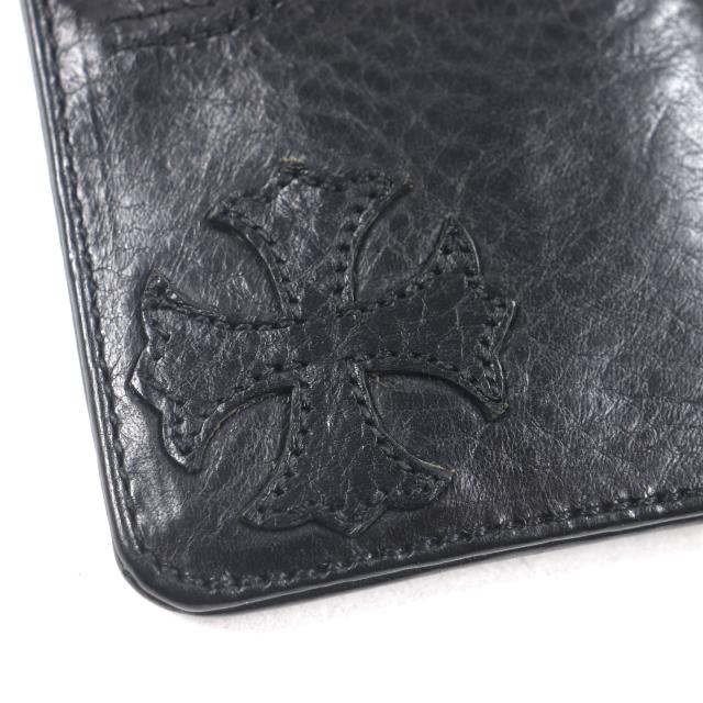 美品▼CHROME HEARTS クロムハーツ The Way I Walk ザウェイアイウォーク レザー 925 CHプラスパッチ スクロールラベル パスケース 黒 美品▽CHROME HEARTS クロムハーツ The Way I Walk ザウェイアイ