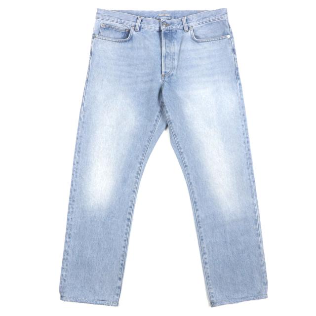 【ドンドン見直し】美品▼DIOR ディオール オム 24SS 313D014K360X REGULAR ボタンフライ レザーパッチ付 デニムパンツ 36 正規品 メンズ