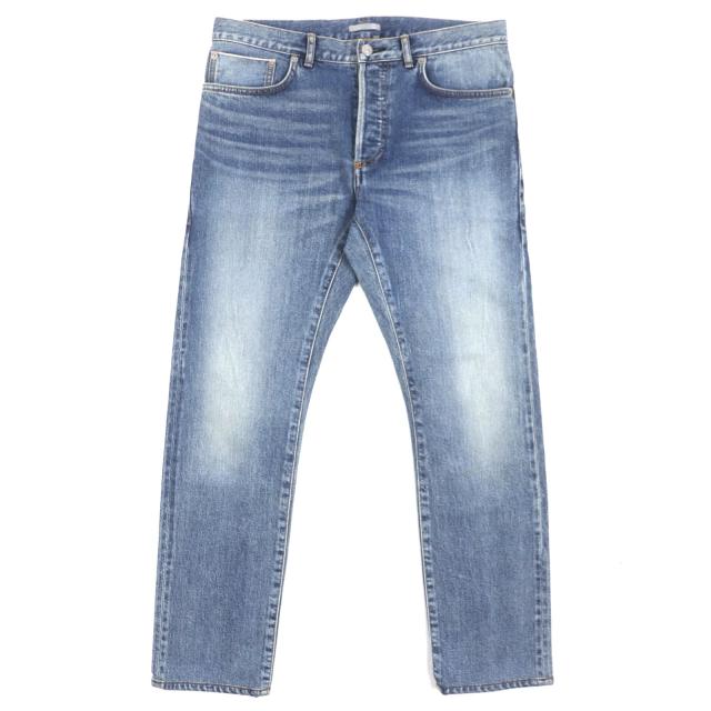 【ドンドン見直し】美品▼DIOR ディオール オム 213DS15AY988 アトリエ SLIM17 REGULAR ロゴ刺繍 レザーパッチ付 デニムパンツ 29 正規品
