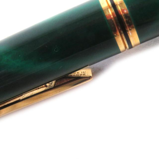 美品□Cartier カルティエ ヴィンテージ マスト ドゥ カルティエ ペン先18K マラカイト 万年筆 グリーン ゴールド フランス製 メンズ_7