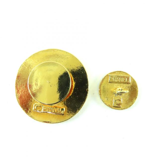 良品☆CHANEL シャネル ココマーク メタルロゴボタン ゴールドボタン 12点セット ゴールド レディース_4