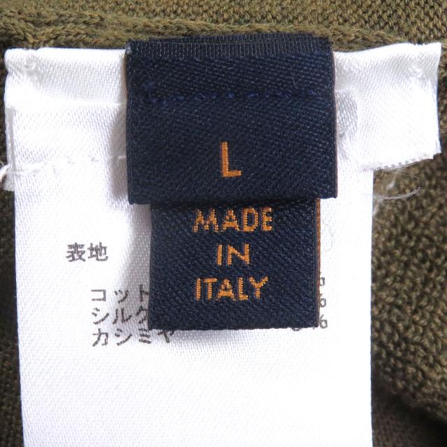 美品□LOUIS VUITTON ルイヴィトン シルク カシミヤ混 LVサークルロゴ