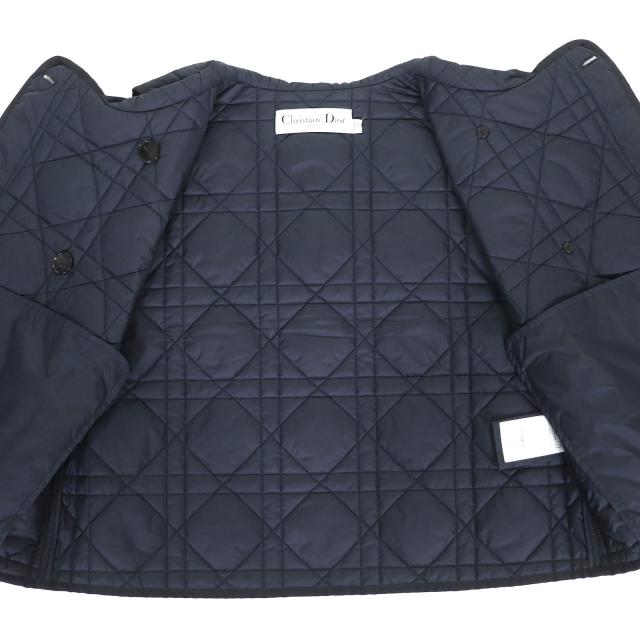 極美品△Christian Dior クリスチャンディオール 23SS 317G19A2827 マクロカナージュ キルティングテクニカルタフタベスト 40 正規品_4