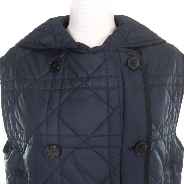 極美品△Christian Dior クリスチャンディオール 23SS 317G19A2827 マクロカナージュ キルティングテクニカルタフタベスト 40 正規品_3