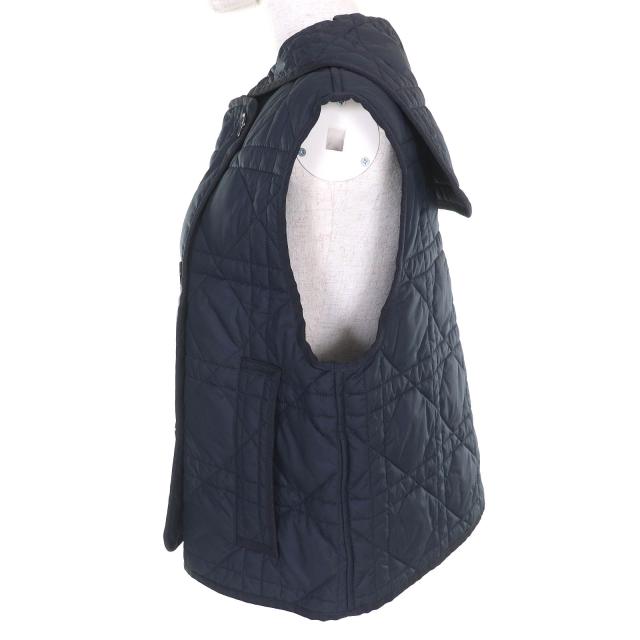 極美品△Christian Dior クリスチャンディオール 23SS 317G19A2827 マクロカナージュ キルティングテクニカルタフタベスト 40 正規品_1
