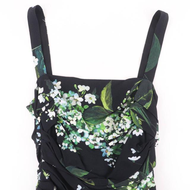 美品☆DOLCE&GABBANA ドルチェ＆ガッバーナ F6EN2T 裏地シルク 花柄