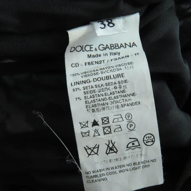 美品☆DOLCE&GABBANA ドルチェ＆ガッバーナ F6EN2T 裏地シルク 花柄