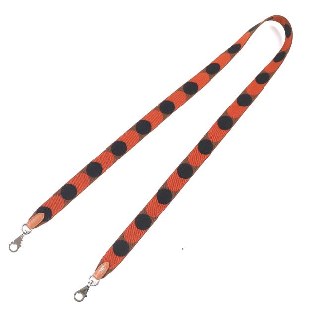 未使用品△HERMES エルメス サングル フリッパーボール キャンバス レザー使い シルバー金具 ショルダーストラップ ブラウン Y刻 箱付き_2